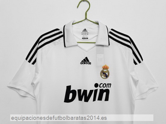 Nuevo 1ª Camiseta Real Madrid Retro 2008 2009 Blanco Baratas